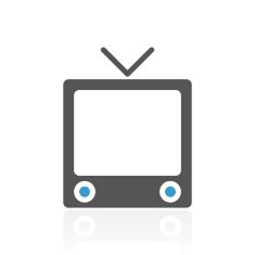 Television Set icon on a white background N14