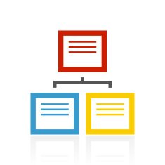 Flowchart icon on a white background N66