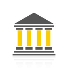 Bank icon on a white background N26