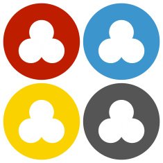 Venn Diagram icon on circle buttons N3