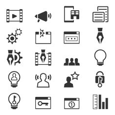 Set of SEO and Development icons