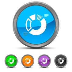 Donut Chart icon on circle buttons N7