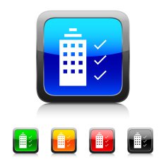 Office Building icon on color buttons N4