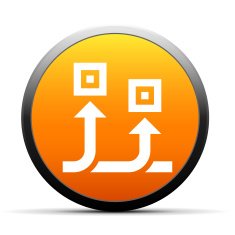 Conveyor icon on a round button N10