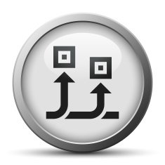 Conveyor icon on a silver button N2