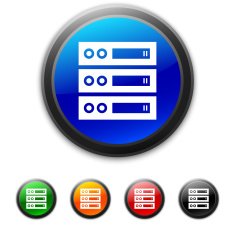 Network Server icon on round buttons N5