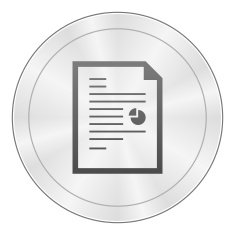 Document icon on a round button N86