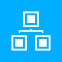Organization Chart icon on a blue background N2