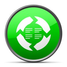 Chevron Chart icon on a round button N45