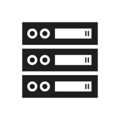 Network Server icon on a white background N18