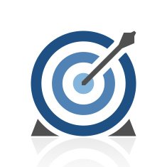 Target icon on a white background N22