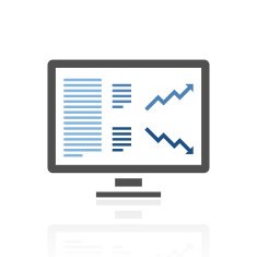 Computer Monitor icon on a white background N23