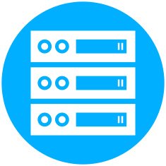 Network Server icon on a round button N27
