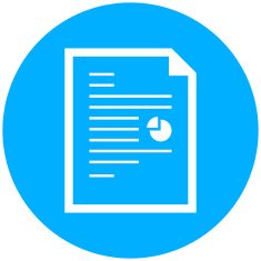 Document icon on a round button N92