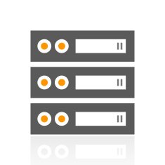 Network Server icon on a white background N21