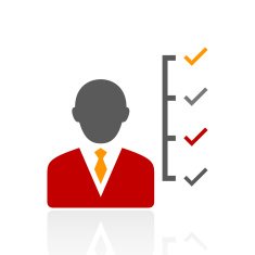 Businessman icon on a white background N68