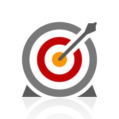 Target icon on a white background N23