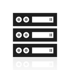 Network Server icon on a white background N23