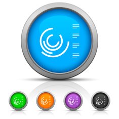 Radial Bar Chart icon on round buttons N6