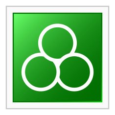 Venn Diagram icon on a square button N12