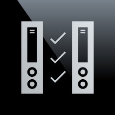 Network Server icon on a black background N8