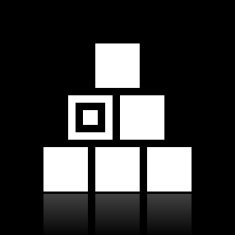 Logistics icon on a black background N8