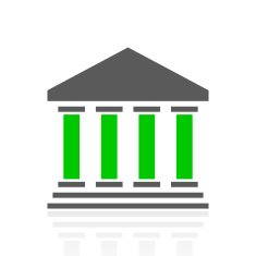 Bank icon on a white background N34