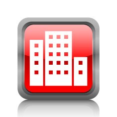 Office Building icon on a square button N18