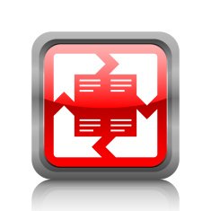 Chevron Chart icon on a square button N24