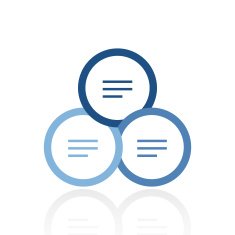 Venn Diagram icon on a white background N19