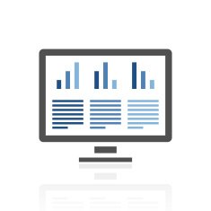 Computer Monitor icon on a white background N31