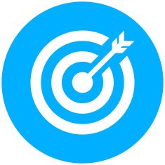 Target icon on a round button N41