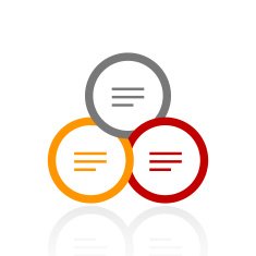 Venn Diagram icon on a white background N20