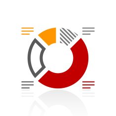 Donut Chart icon on a white background N37