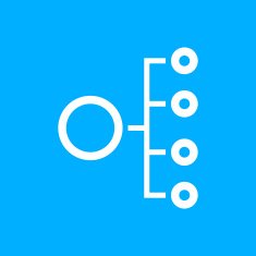 Organization Chart icon on a blue background N3