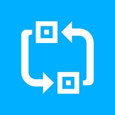 Conveyor icon on a blue background N3