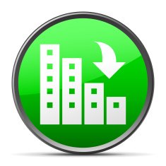 Apartment Buildings icon on a round button N13