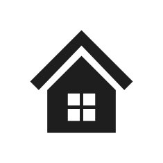Home icon on a white background N19