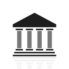 Bank icon on a white background N38