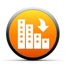 Apartment Buildings icon on a round button N14