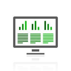 Computer Monitor icon on a white background N39