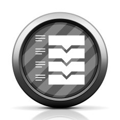Flowchart icon on a round button N103 free image download