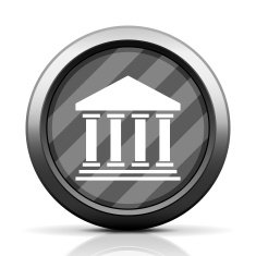 Bank icon on a round button N51