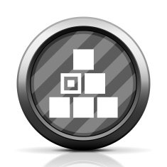 Logistics icon on a round button N35