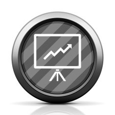 Projector Screen icon on a round button N29