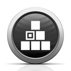 Logistics icon on a round button N36