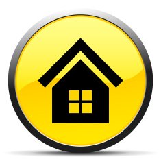 Home icon on a round button N28