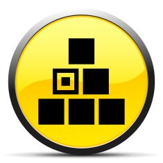 Logistics icon on a round button N38