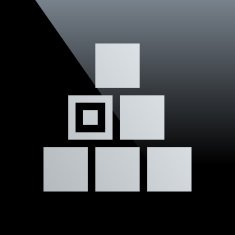 Logistics icon on a black background N9