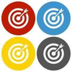 Target icon on circle buttons N8